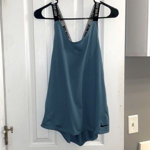 blue nike workout tank